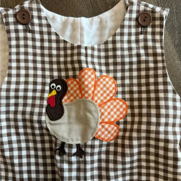 Turkey Gingham Overall - Picture 2 of 5